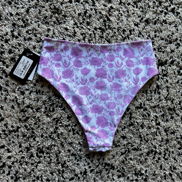 Danielle Brown x Jack’s Swimwear Purple 2-piece Swimsuit + Extra Bottoms S / XS - Picture 12 of 12